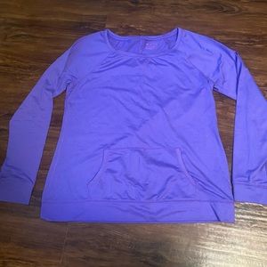 Great condition Tek Gear purple workout top, size large